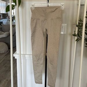 Amazon ribbed high waisted V-back leggings